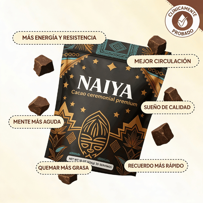 Cacao con alto contenido de flavanoles Naiya