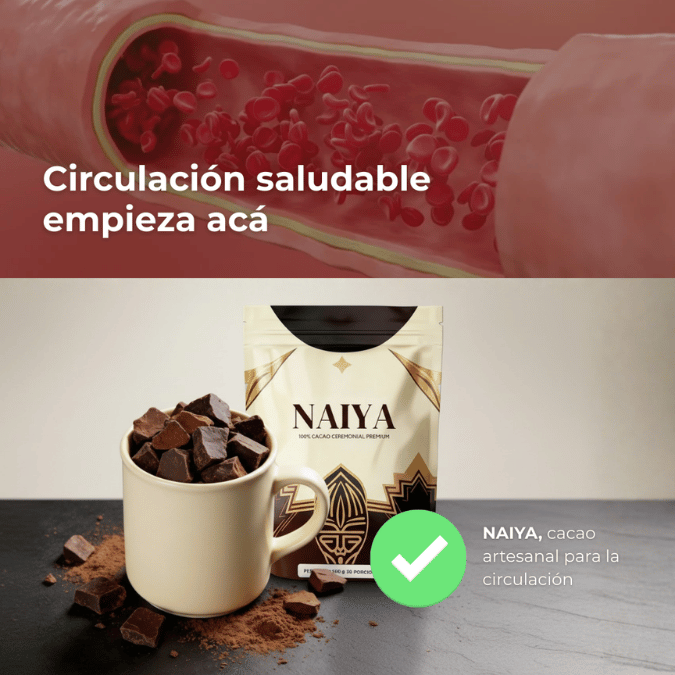 Cacao con alto contenido de flavanoles Naiya